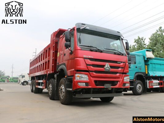 Nuevo HOWO 8x4 camión de descarga 380HP a la venta en Nigeria    8.2m camión de carga pesada
