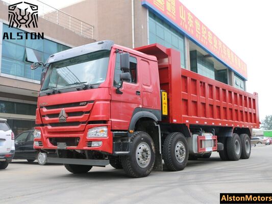 Nuevo HOWO 8x4 camión de descarga 380HP a la venta en Nigeria    8.2m camión de carga pesada