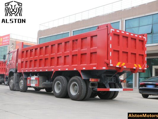 Nuevo HOWO 8x4 camión de descarga 380HP a la venta en Nigeria    8.2m camión de carga pesada